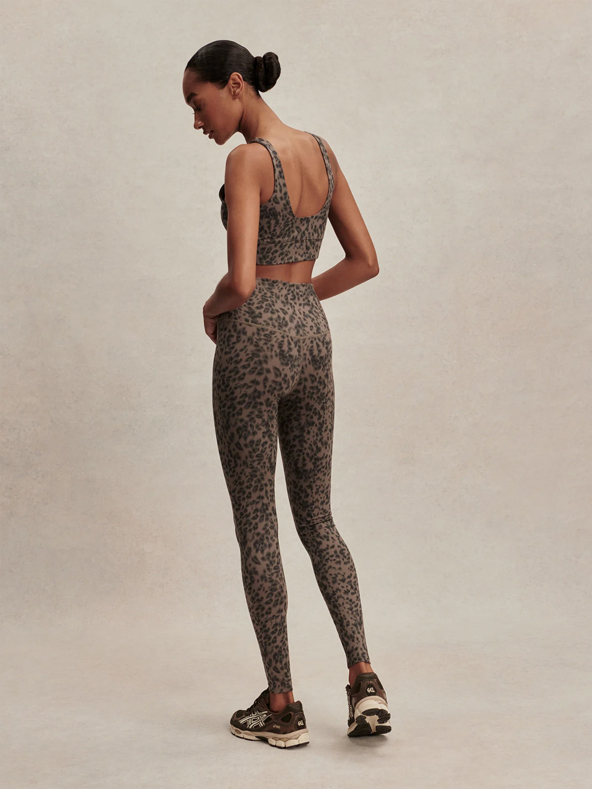 Brown Contrast Cheetah FreeSoft High 25" Leggings