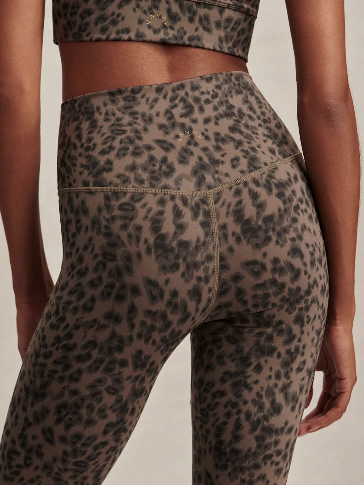 Brown Contrast Cheetah FreeSoft High 25" Leggings