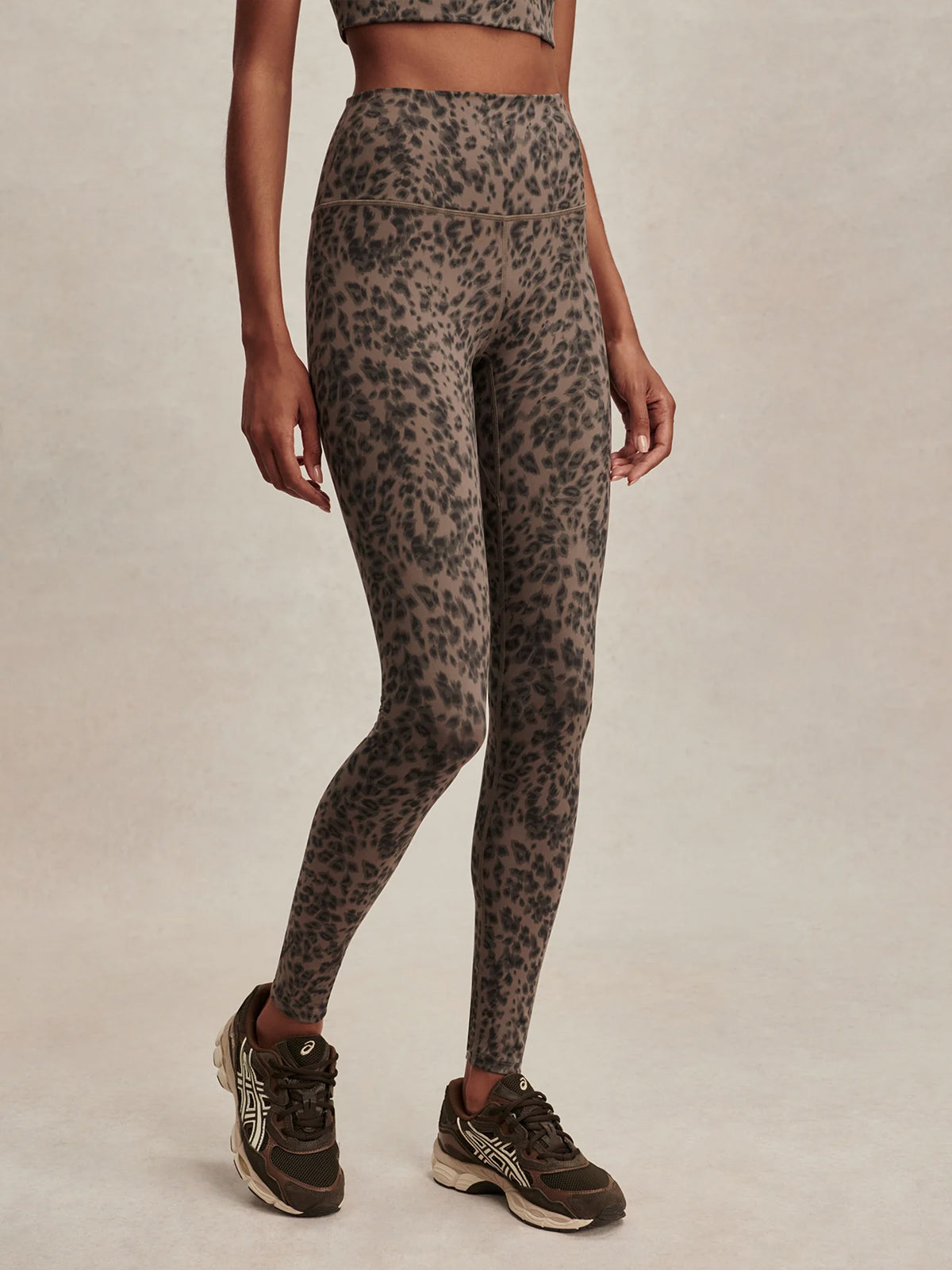 Brown Contrast Cheetah FreeSoft High 25" Leggings