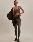 Brown Contrast Cheetah FreeSoft Cori Sports Bra