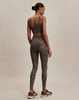 Brown Contrast Cheetah FreeSoft Cori Sports Bra