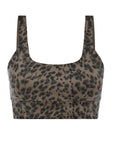 Brown Contrast Cheetah FreeSoft Cori Sports Bra