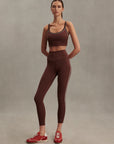 Brown Stone Piped FreeSoft High 28" Leggings