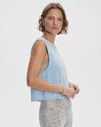 Cashmere Blue Seamless Page Cropped Tank Top