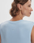 Cashmere Blue Seamless Page Cropped Tank Top