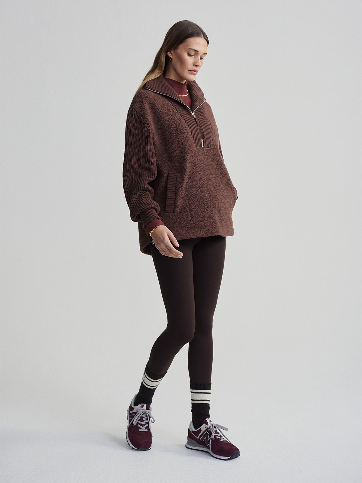 Chestnut Theresa Half-Zip Fleece