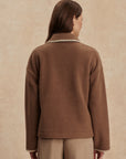 Cocoa Dust Ruiko Fleece Jacket