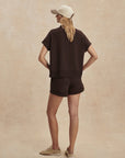 Coffee Bean Atrium High Rise Shorts 4.5"