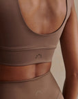 Coffee Quartz Assure Cori Sports Bra