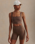Coffee Quartz Assure Cori Sports Bra