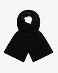 Black Coronet Quilt Sherpa Scarf