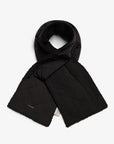 Black Coronet Quilt Sherpa Scarf