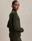Dark Resin Green Tayah Zip Through Midlayer