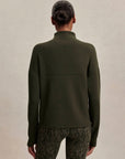 Dark Resin Green Tayah Zip Through Midlayer