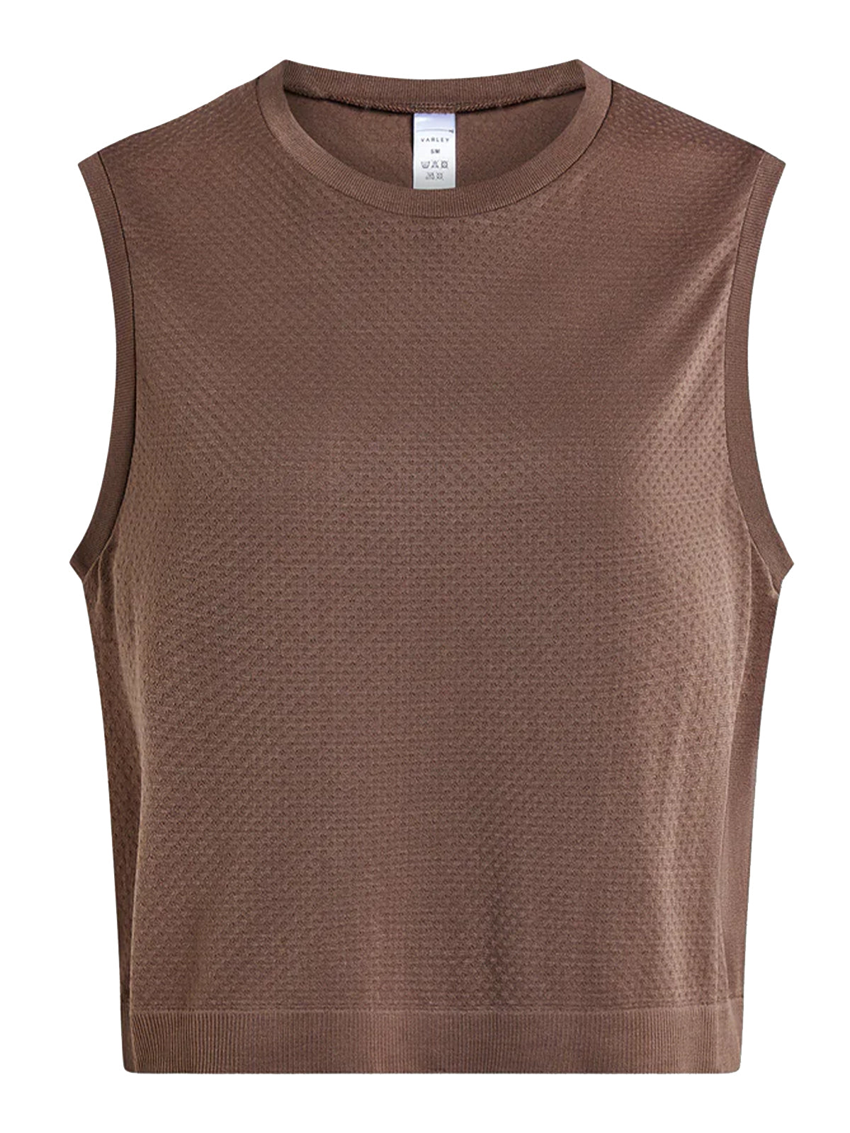 Deep Taupe Seamless Page Cropped Tank Top