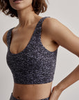 Ebony Blue Cheetah Let's Go Elsie Sports Bra