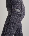 Ebony Blue Cheetah Let's Go Running Leggings