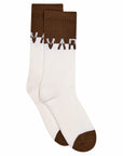 Egret / Deep Taupe Stellar Socks