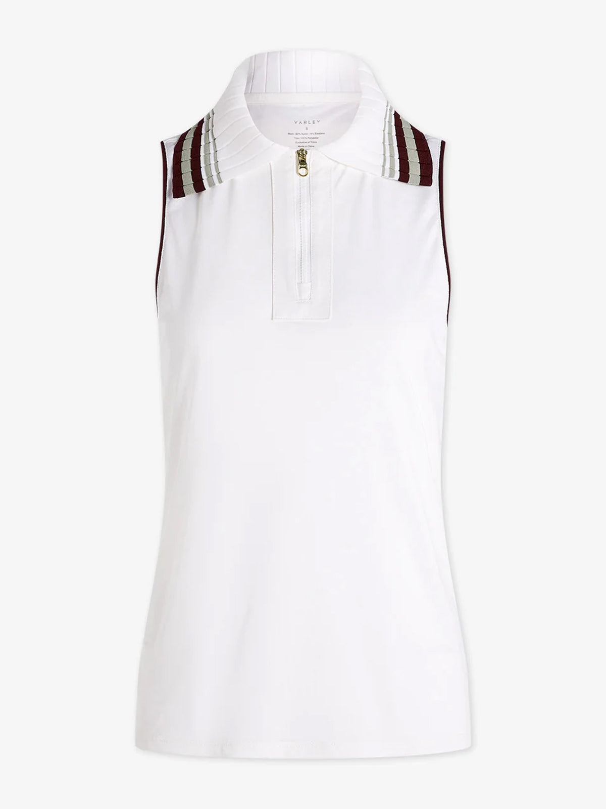 White Elkton Performance Tank Top