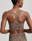 Cocoa Etched Animal Form Park Sports Bra