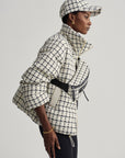 Egret Mono Check Eugene Short Puffer Jacket