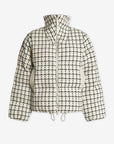 Egret Mono Check Eugene Short Puffer Jacket