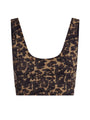 Cocoa Block Floral Form Elsie Sports Bra
