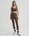 Cocoa Block Floral Form High 25" Pocket Leggings
