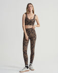 Cocoa Block Floral Form High 25" Pocket Leggings