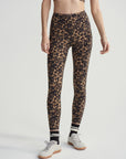 Cocoa Block Floral Form High 25" Pocket Leggings