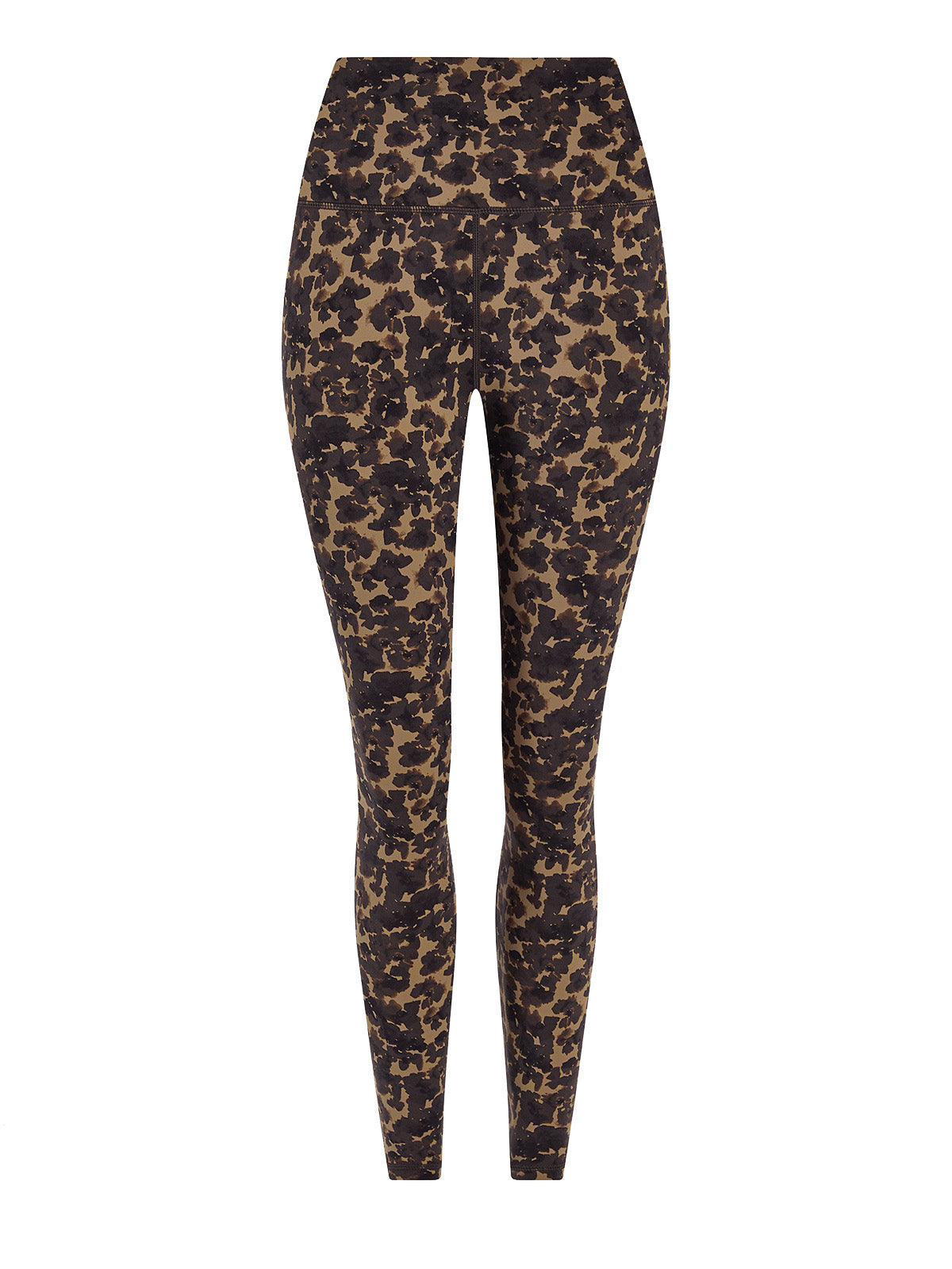 Cocoa Block Floral Form High 25" Pocket Leggings