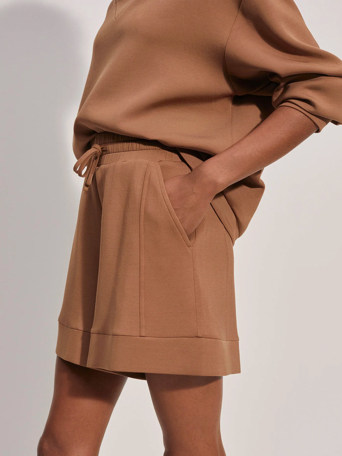 Golden Bronze High Rise Alder Shorts