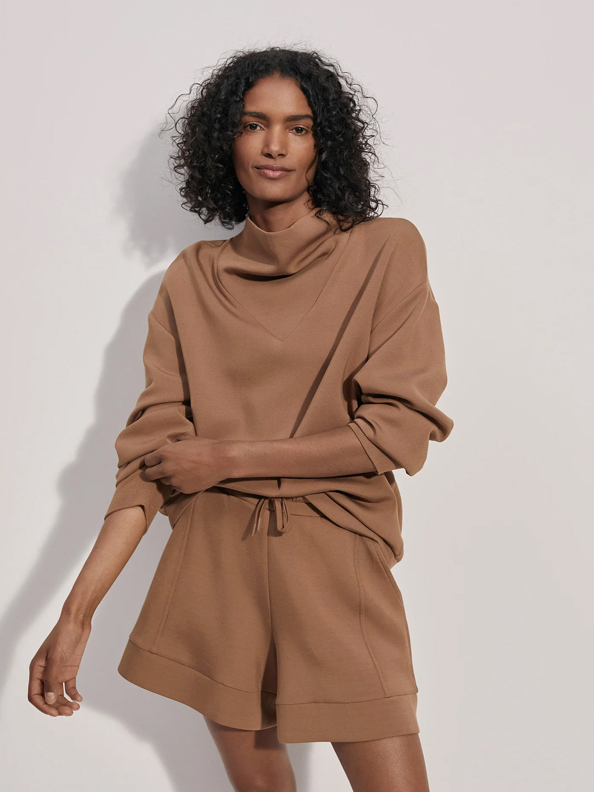 Golden Bronze High Rise Alder Shorts