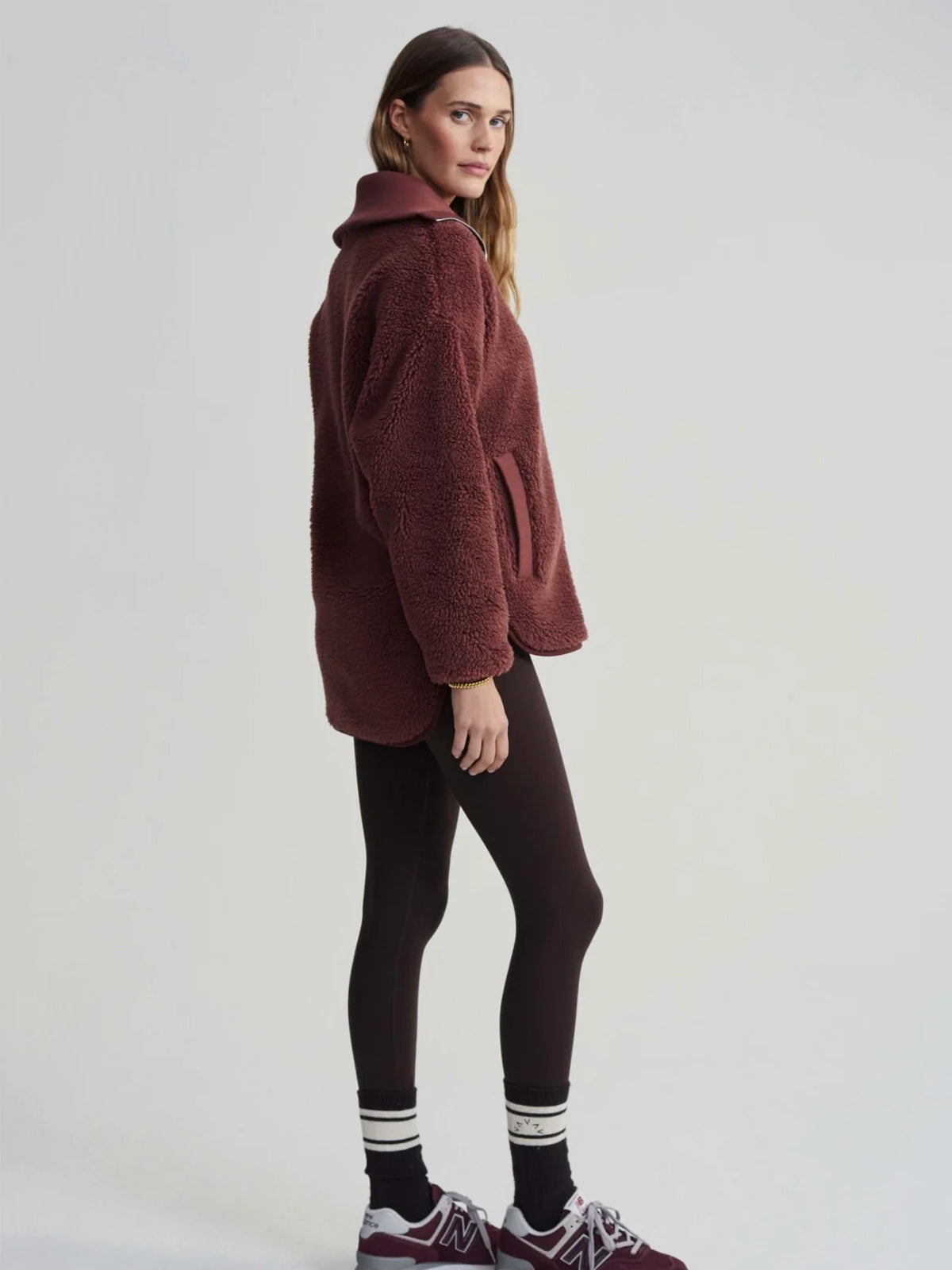 Hot Chocolate Myla Zip Through Sherpa Jacket