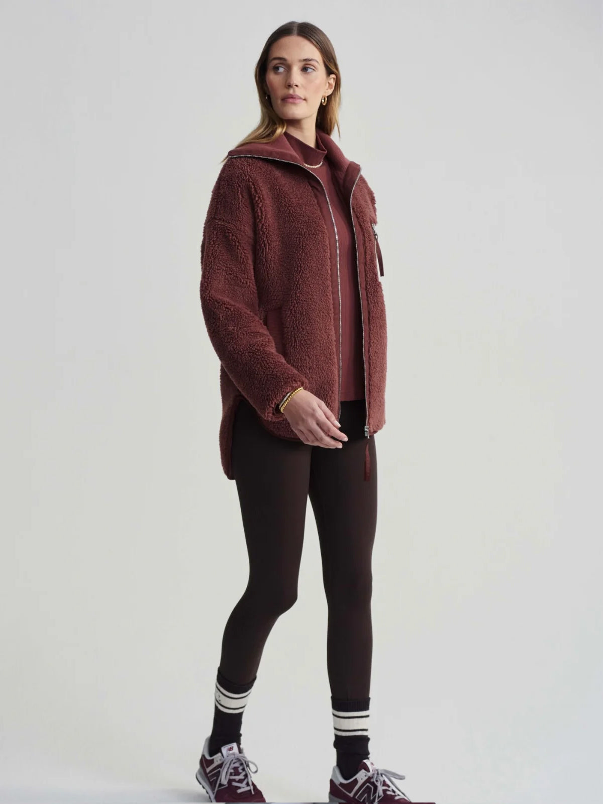 Hot Chocolate Myla Zip Through Sherpa Jacket