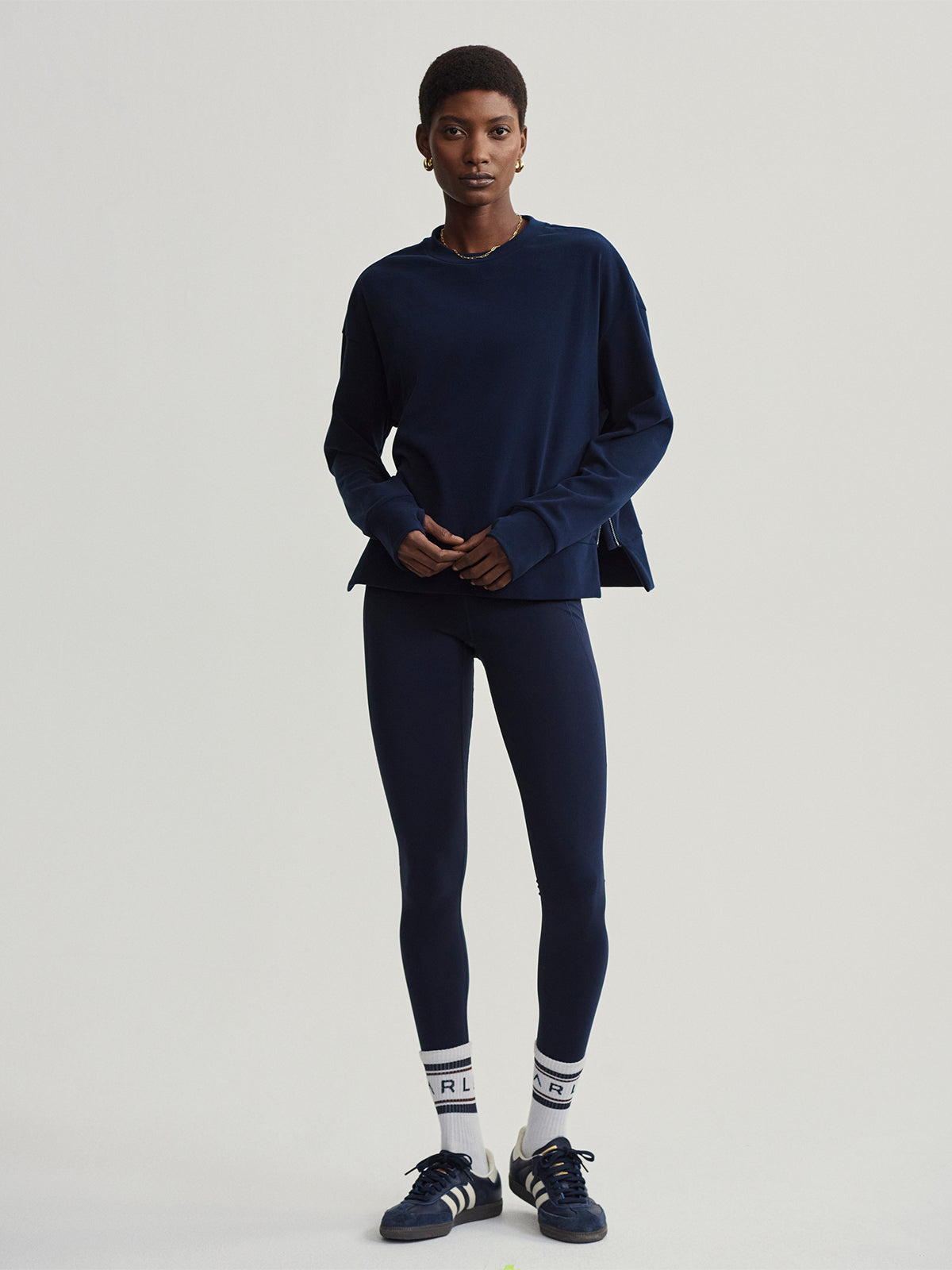 Dark Sapphire Horton Side Zip Midlayer