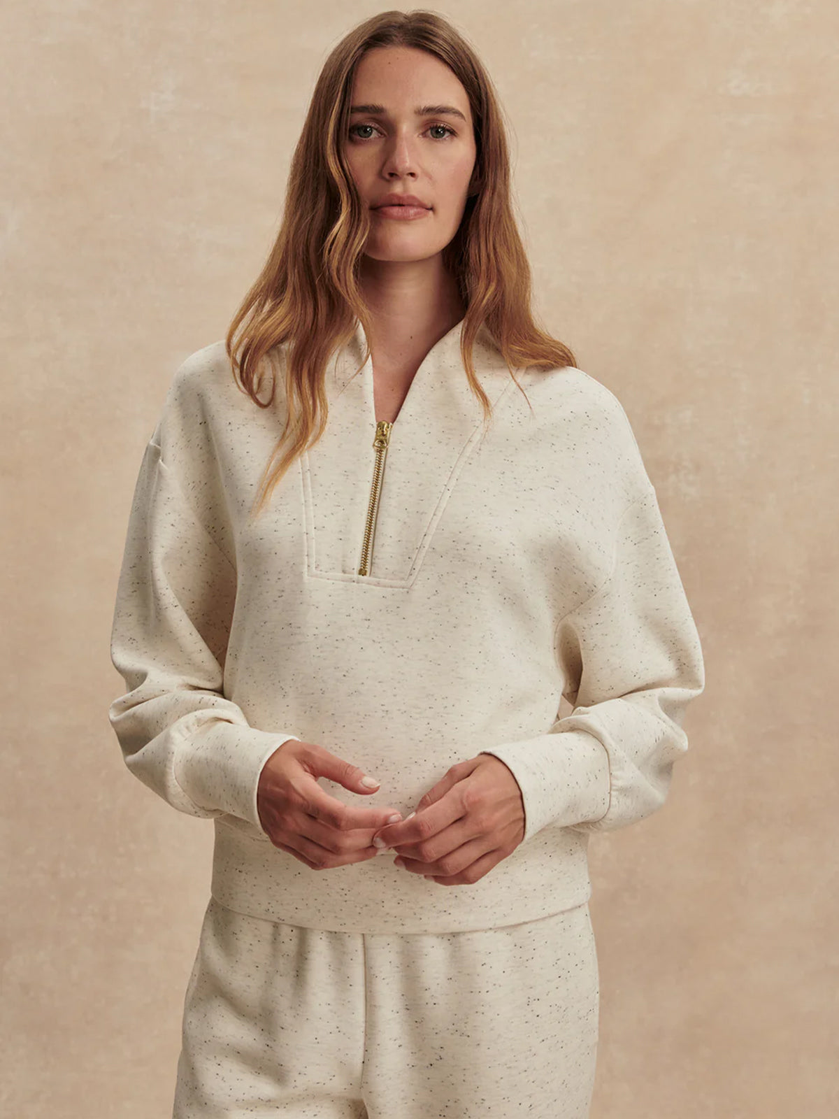 Ivory Marl Fleck Davidson Sweatshirt