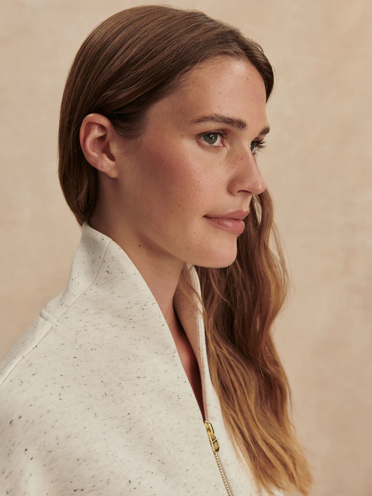 Ivory Marl Fleck Davidson Sweatshirt