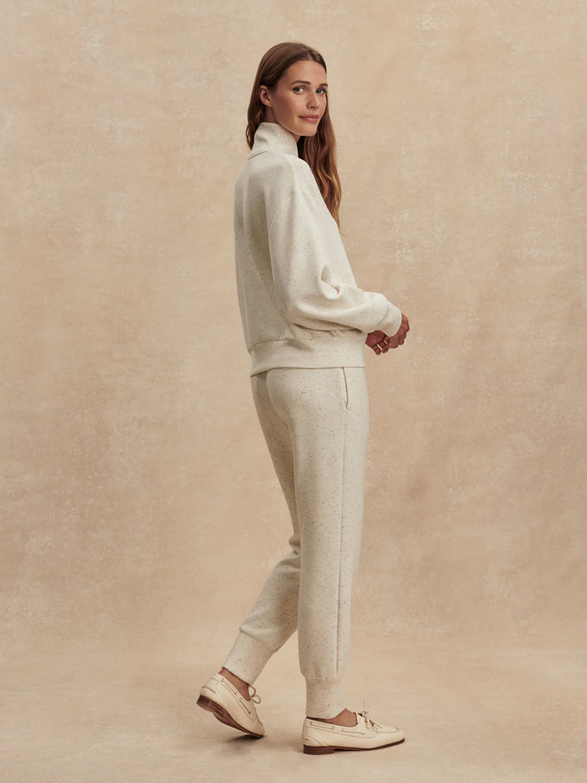 Ivory Marl Fleck Davidson Sweatshirt