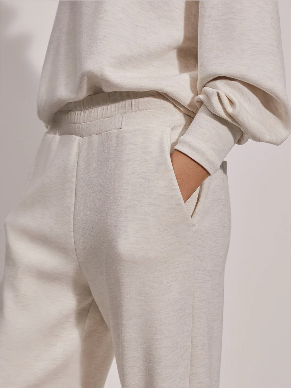Ivory Marl The Relaxed Pant 25"
