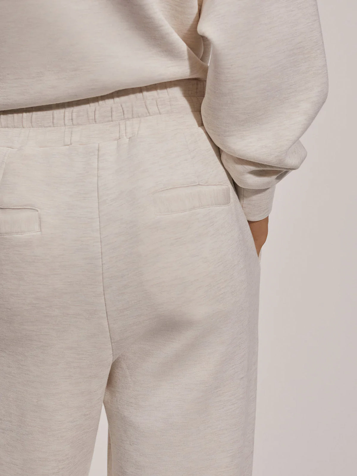 Ivory Marl The Relaxed Pant 25"