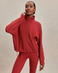 Lava Falls Sian Cropped Half-Zip Midlayer