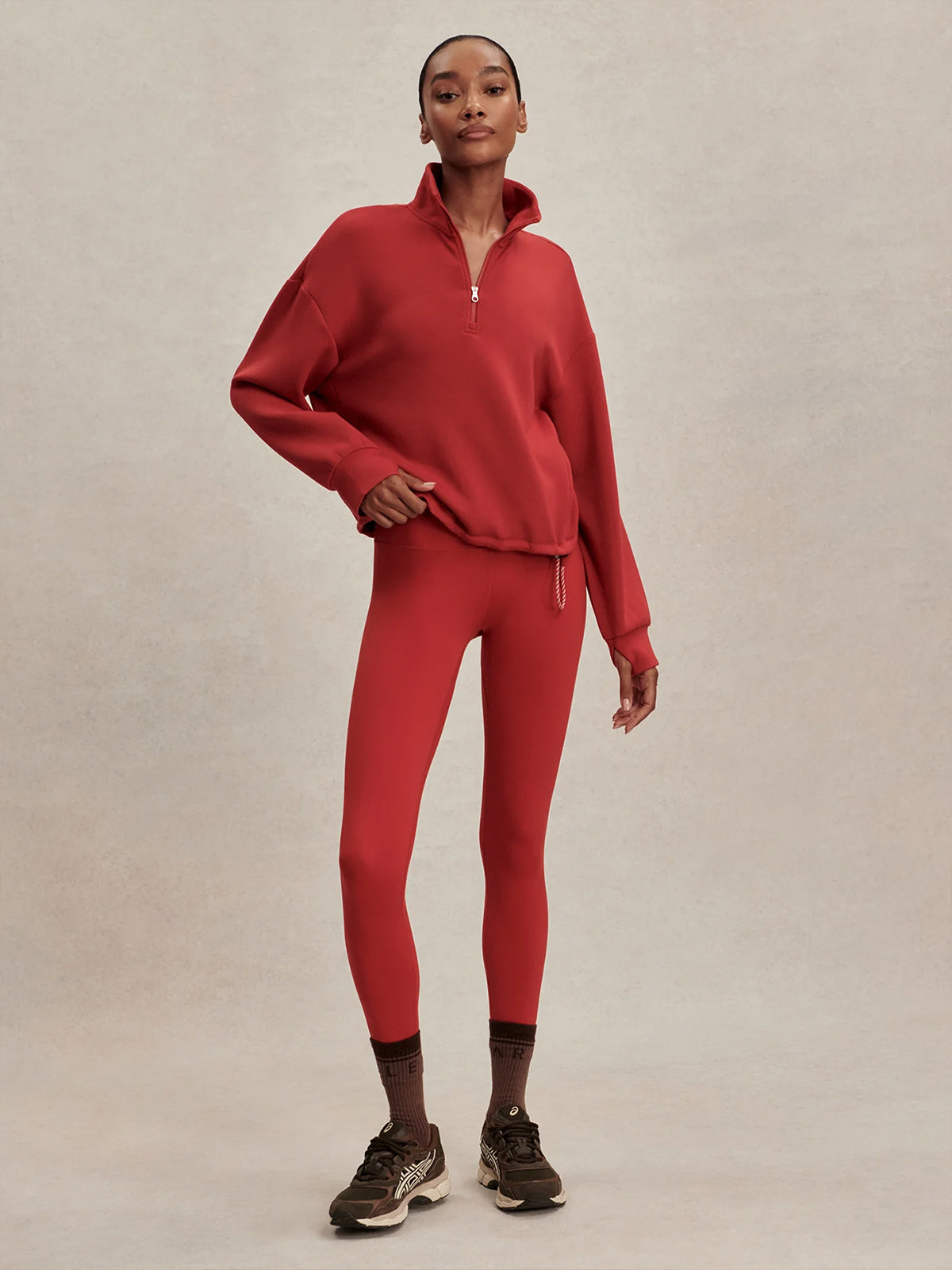 Lava Falls Sian Cropped Half-Zip Midlayer