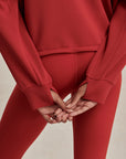 Lava Falls Sian Cropped Half-Zip Midlayer