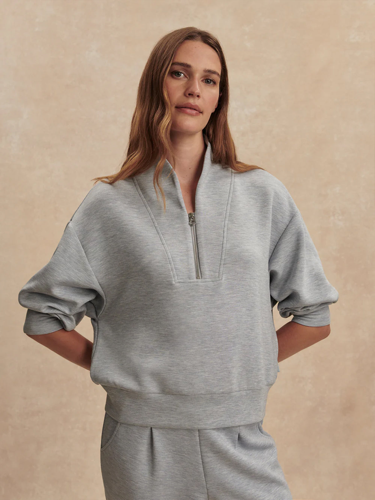 Mid Blue Marl Davidson Sweatshirt