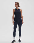 Navy Dacey Seamless Longline Tank Top