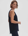 Navy Dacey Seamless Longline Tank Top
