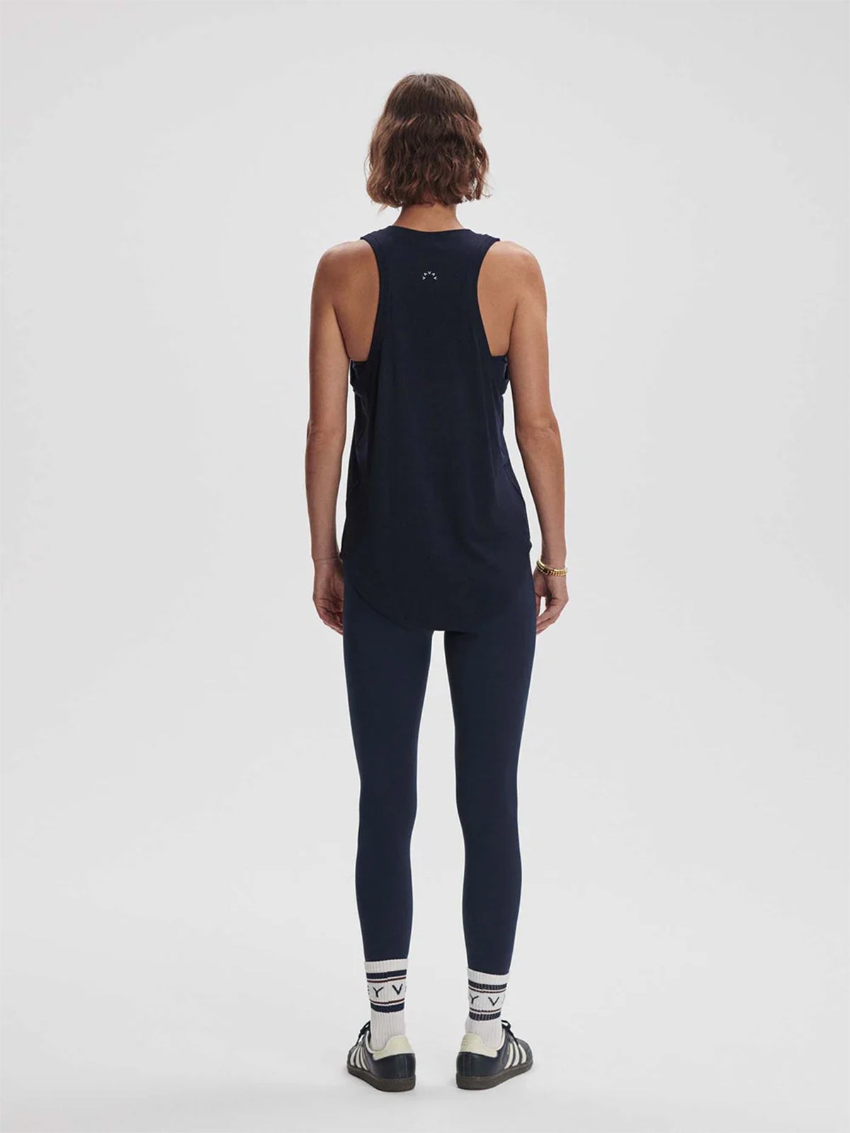 Navy Dacey Seamless Longline Tank Top