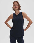 Navy Dacey Seamless Longline Tank Top