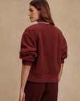 New Maroon Hansley Fleece Jacket